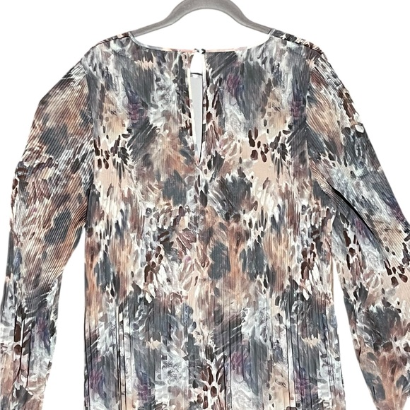 Wilfred Aritzia Daydreamer Pleated Tannin Foxfire Brown Maxi Dress Great Cond L - Picture 6 of 9